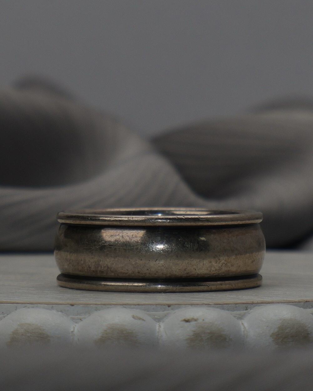 James Avery Sterling Silver External Wedding Band Ring 10.4G / Sz 12/ 8.8mm